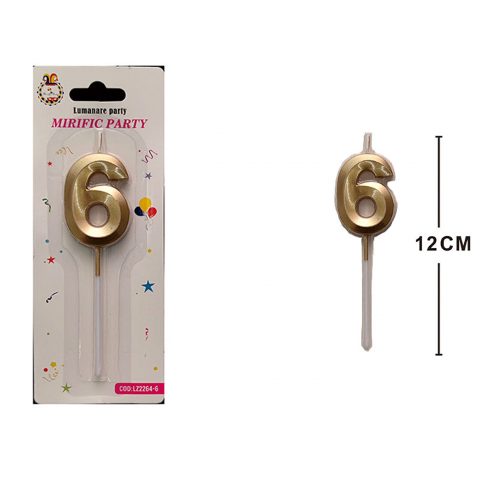 Lumanare aniversara pentru tort 12 cm LZ2264 [2]