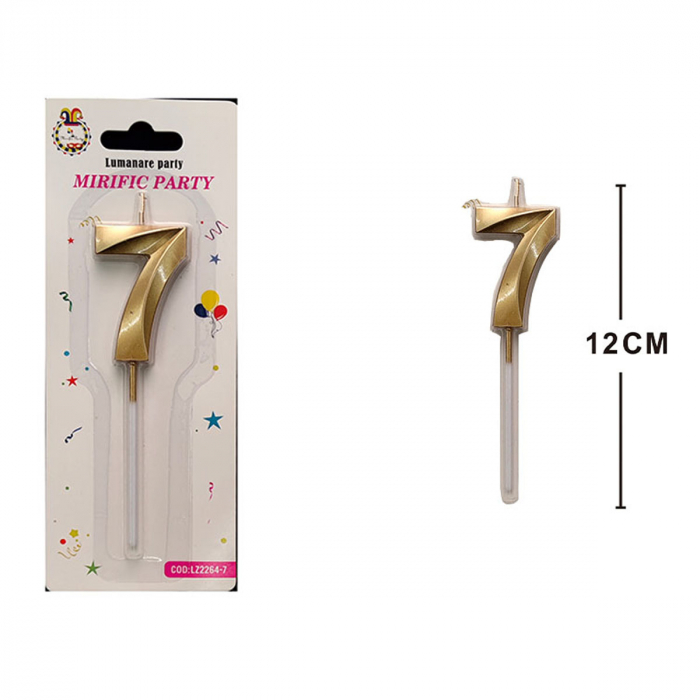 Lumanare aniversara pentru tort 12 cm LZ2264 [2]