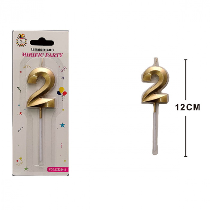 Lumanare aniversara pentru tort 12 cm LZ2264 [2]