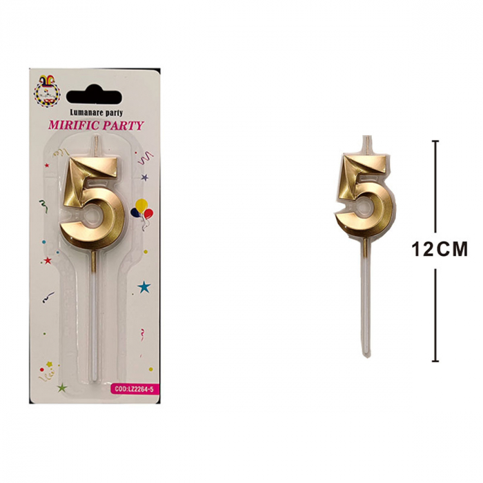 Lumanare aniversara pentru tort 12 cm LZ2264 [2]