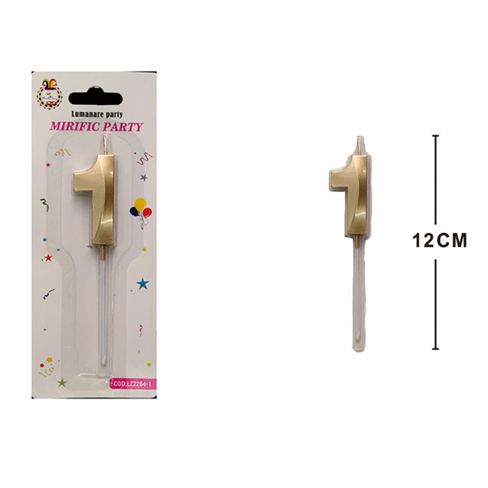 Lumanare aniversara pentru tort 12 cm LZ2264 [2]