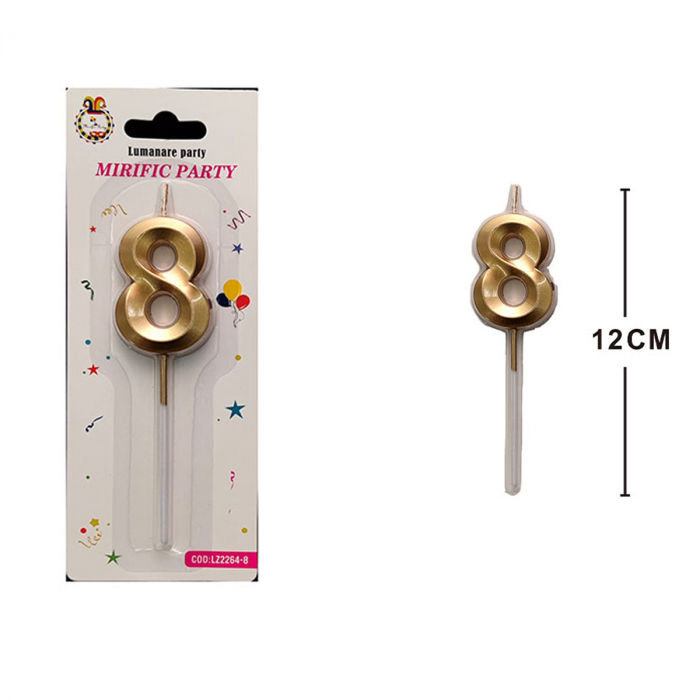 Lumanare aniversara pentru tort 12 cm LZ2264 [2]