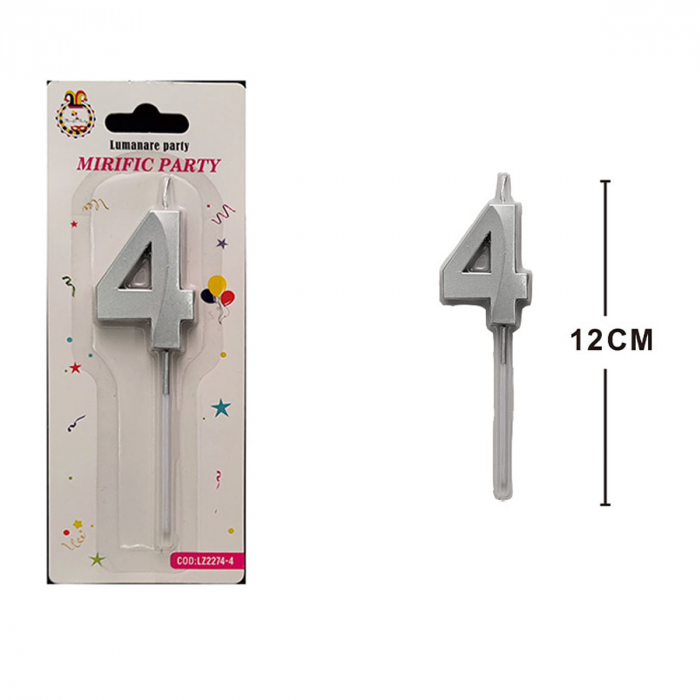 Lumanare aniversara pentru tort 12 cm LZ2274 [2]
