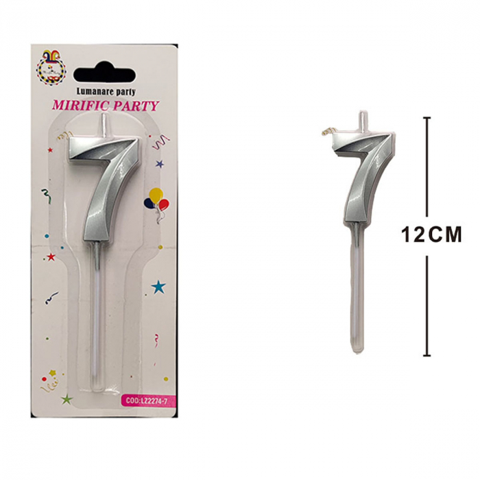 Lumanare aniversara pentru tort 12 cm LZ2274 [2]