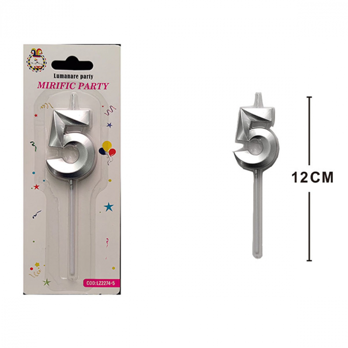 Lumanare aniversara pentru tort 12 cm LZ2274 [2]