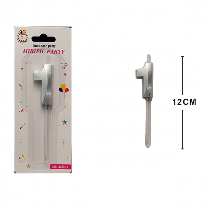 Lumanare aniversara pentru tort 12 cm LZ2274 [2]