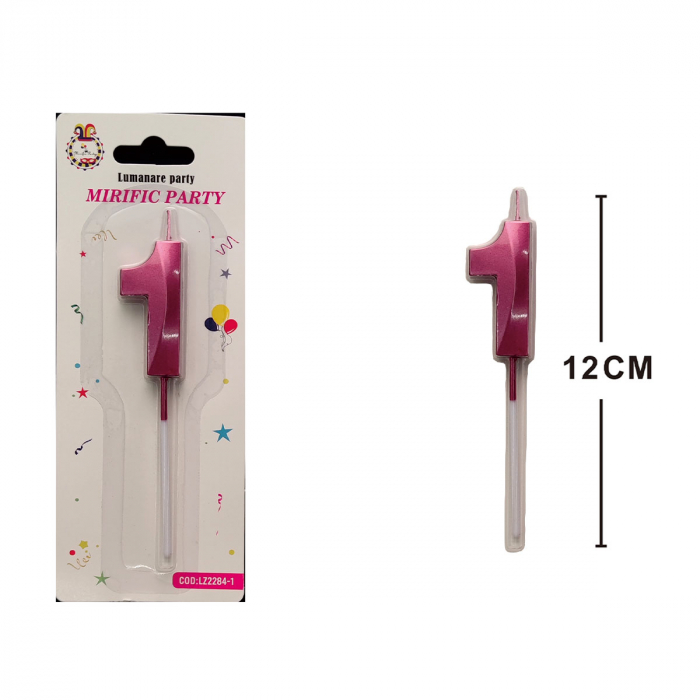 Lumanare aniversara pentru tort 12 cm LZ2284 [2]