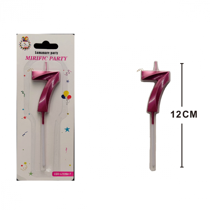 Lumanare aniversara pentru tort 12 cm LZ2284 [2]