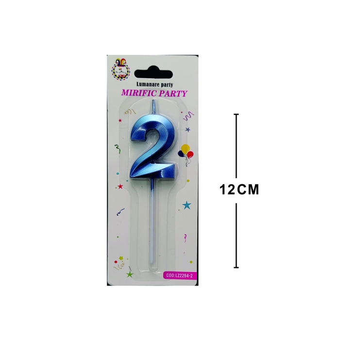Lumanare aniversara pentru tort 12 cm LZ2294 [2]