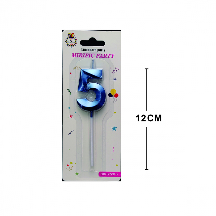 Lumanare aniversara pentru tort 12 cm LZ2294 [2]