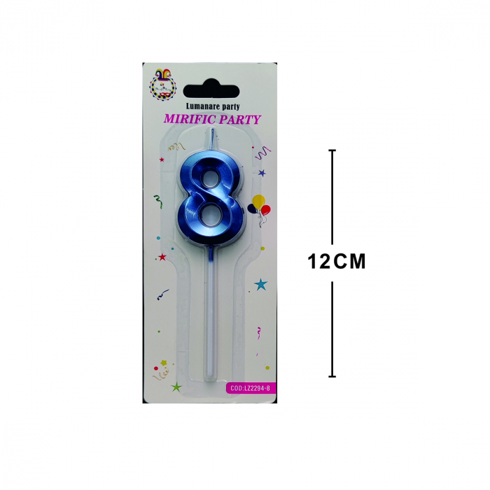 Lumanare aniversara pentru tort 12 cm LZ2294 [2]