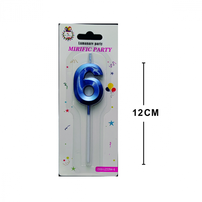 Lumanare aniversara pentru tort 12 cm LZ2294 [2]