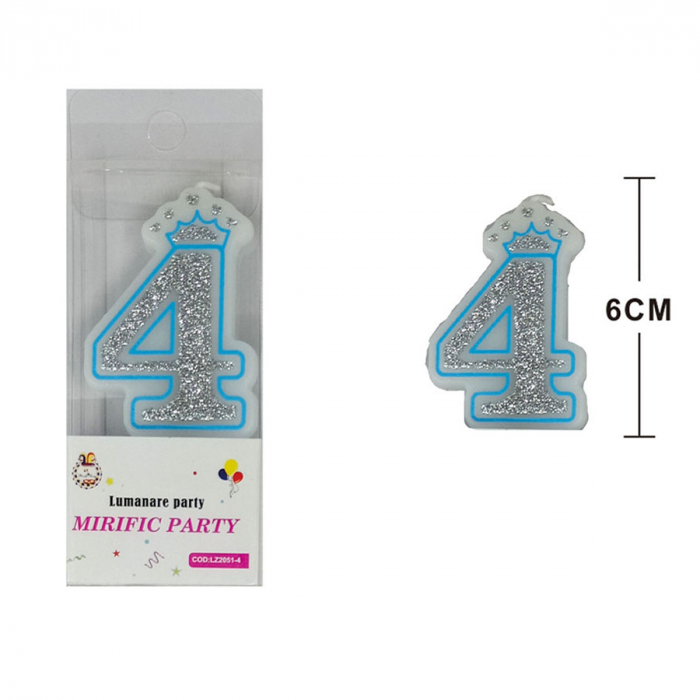 Lumanare aniversara pentru tort 6 cm LZ2051 [2]
