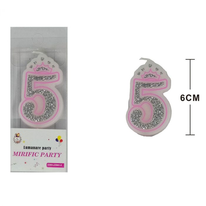 Lumanare aniversara pentru tort 6 cm LZ2061 [2]