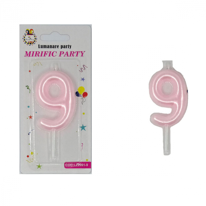 Lumanare aniversara pentru tort 8 cm LZ2091 [2]