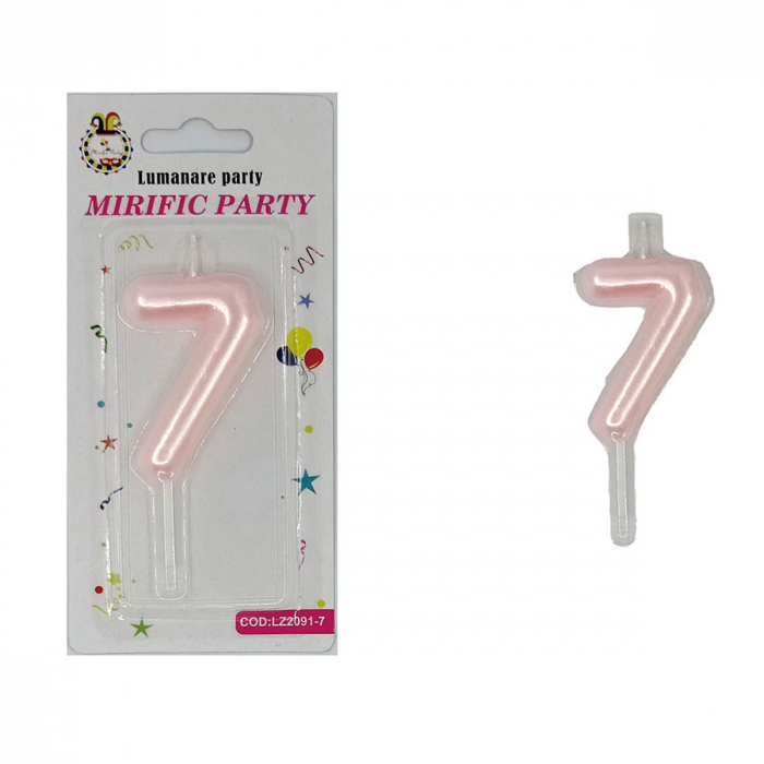 Lumanare aniversara pentru tort 8 cm LZ2091 [2]