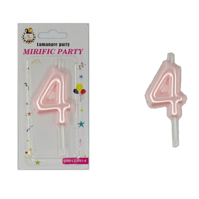 Lumanare aniversara pentru tort 8 cm LZ2091 [2]