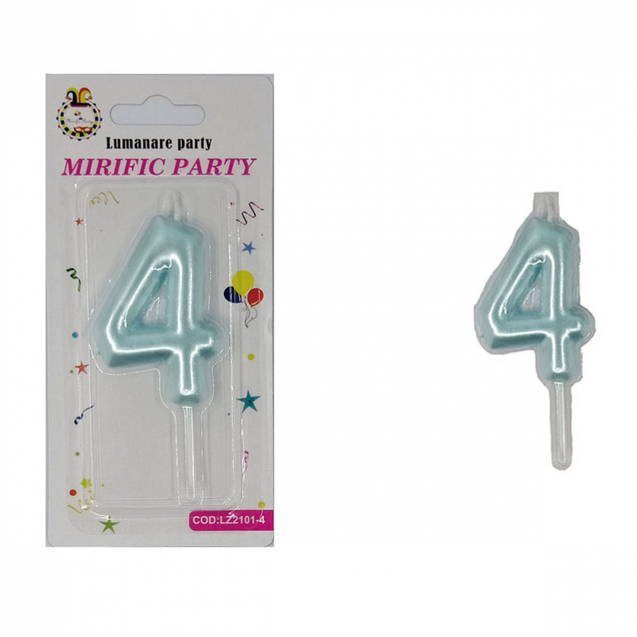 Lumanare aniversara pentru tort 8 cm LZ2101 [2]