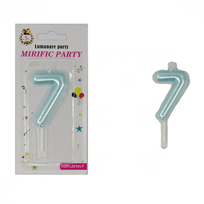 Lumanare aniversara pentru tort 8 cm LZ2101 [2]