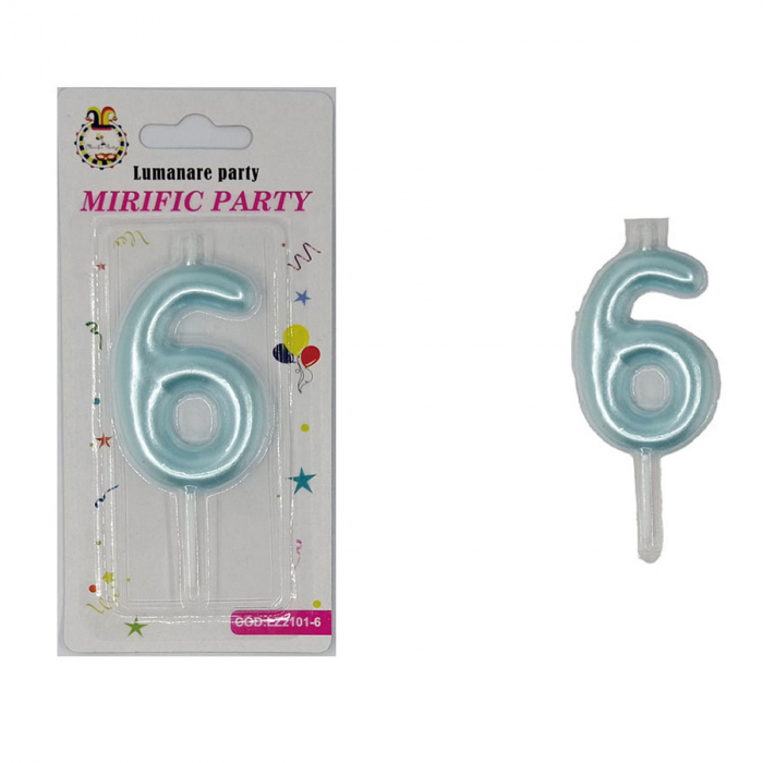 Lumanare aniversara pentru tort 8 cm LZ2101 [2]