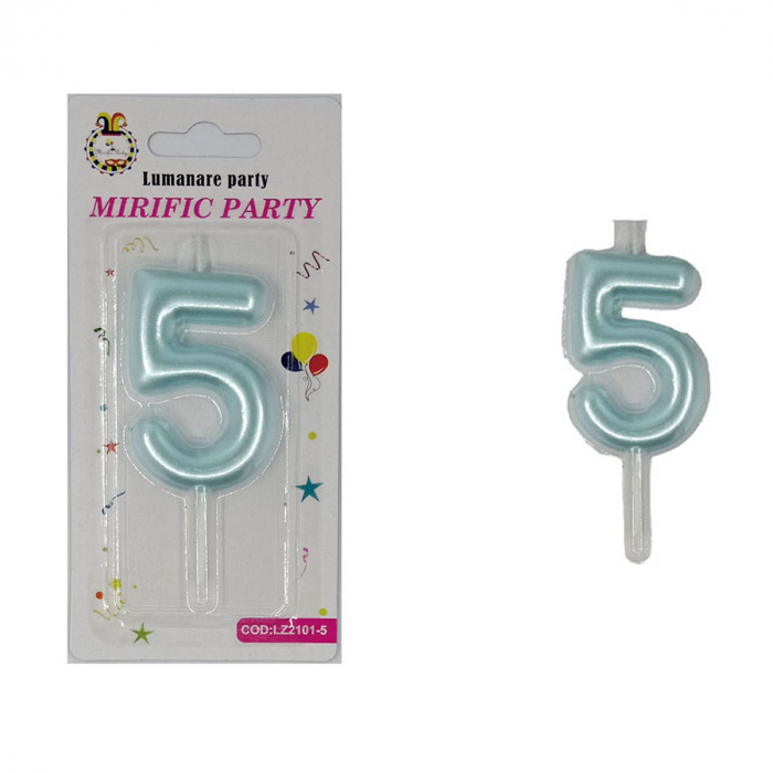 Lumanare aniversara pentru tort 8 cm LZ2101 [2]