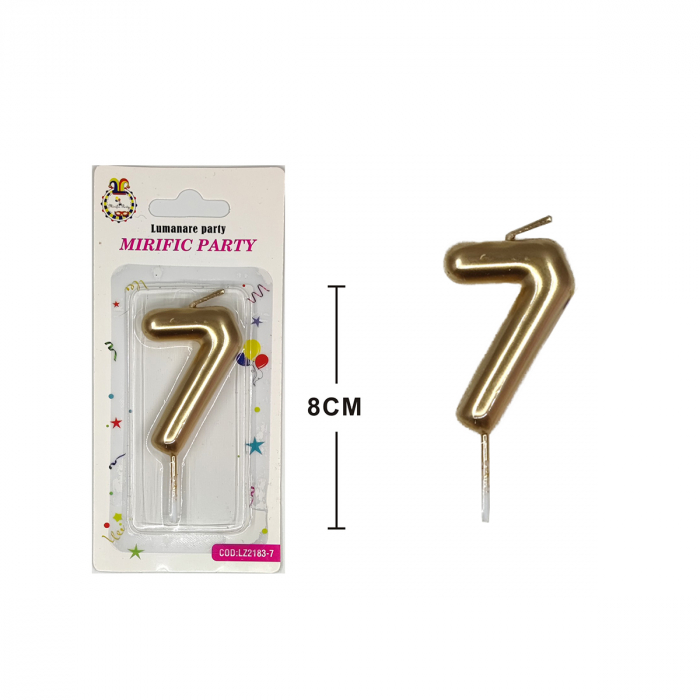 Lumanare aniversara pentru tort 8 cm LZ2183 [2]