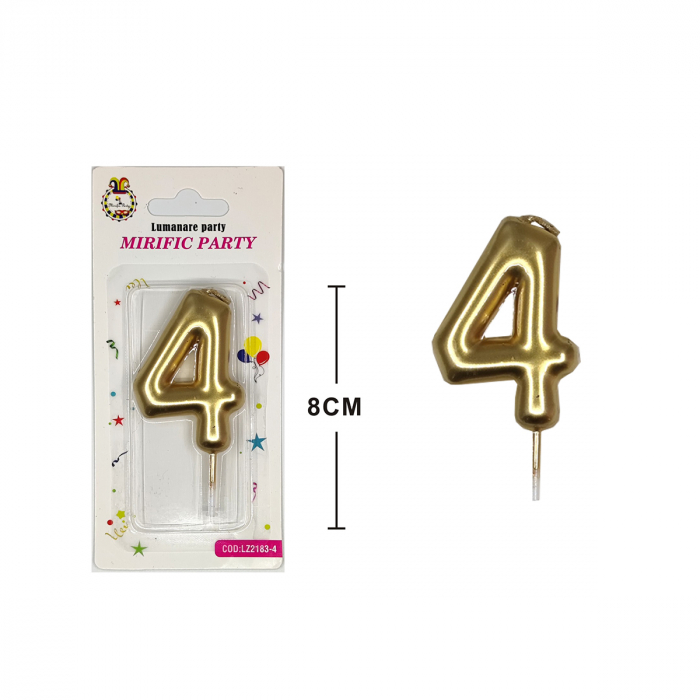 Lumanare aniversara pentru tort 8 cm LZ2183 [2]