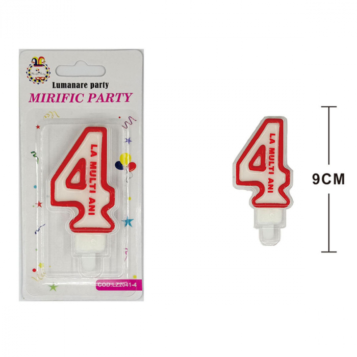 Lumanare aniversara pentru tort 9 cm LZ2041 [2]