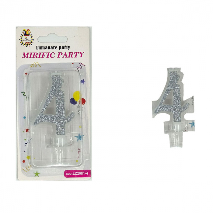 Lumanare aniversara pentru tort 9 cm LZ2081 [2]