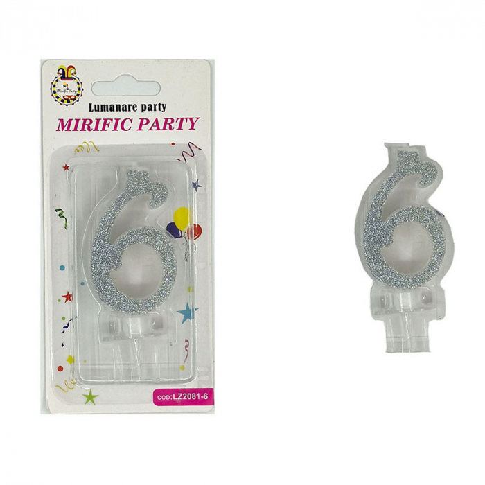Lumanare aniversara pentru tort 9 cm LZ2081 [2]