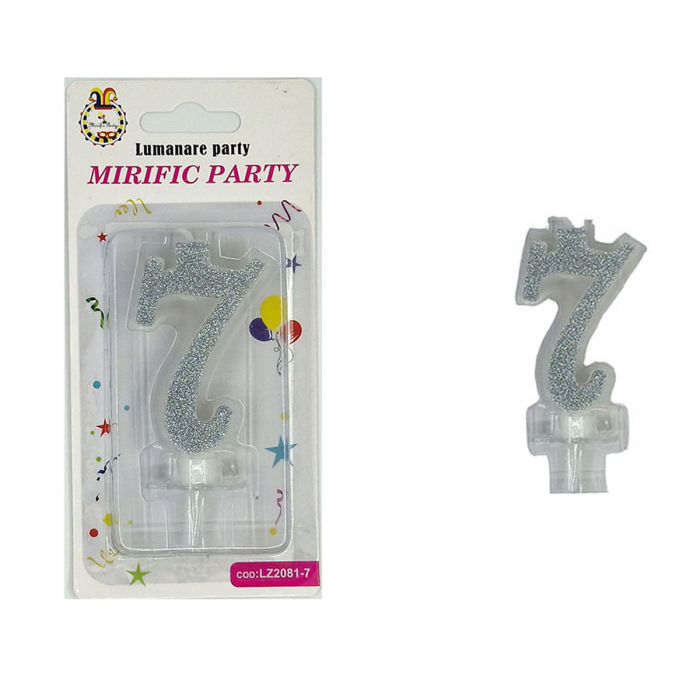 Lumanare aniversara pentru tort 9 cm LZ2081 [2]