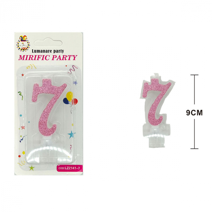 Lumanare aniversara pentru tort 9 cm LZ2141 [2]
