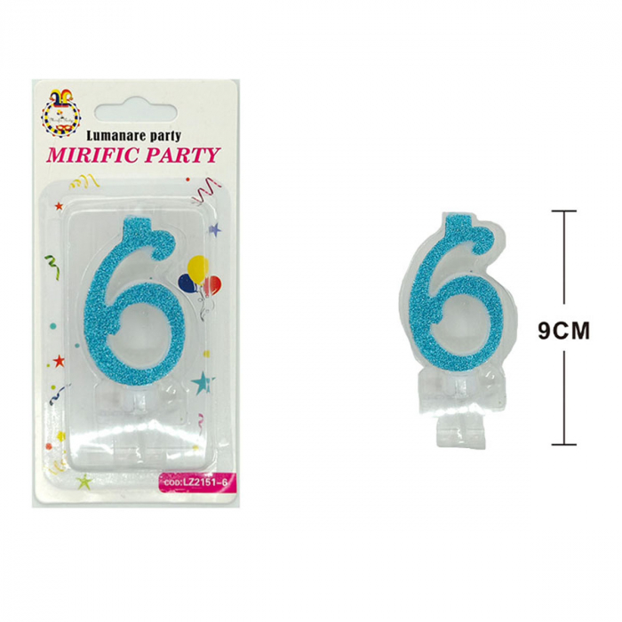 Lumanare aniversara pentru tort 9 cm LZ2151 [2]