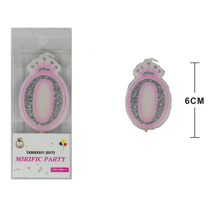 Lumanare aniversara pentru tort 6 cm LZ2061 [2]