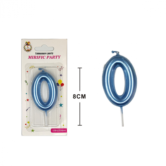 Lumanare aniversara pentru tort 8 cm LZ2203 [2]