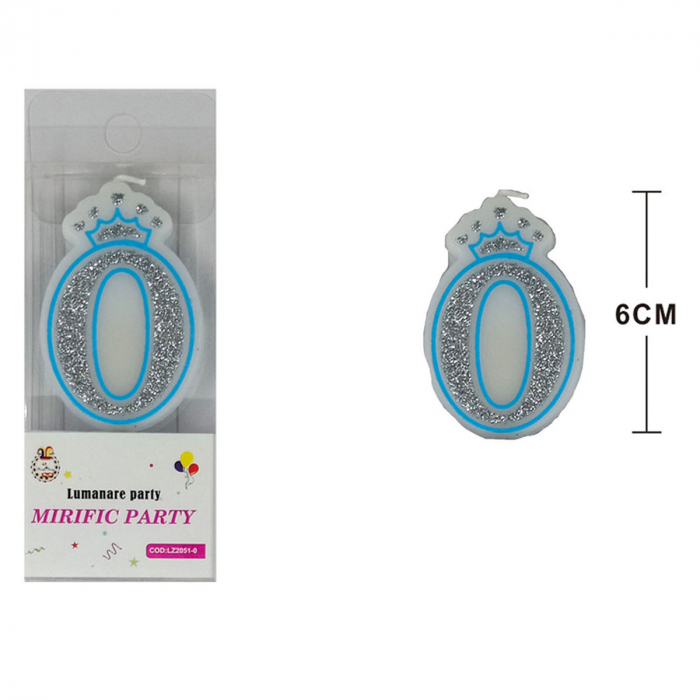 Lumanare aniversara pentru tort 6 cm LZ2051 [2]