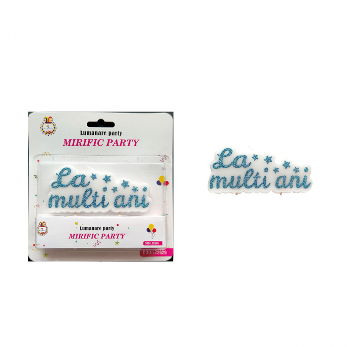 Lumanare aniversara pentru tort ' La multi ani ' LZ2629 [2]
