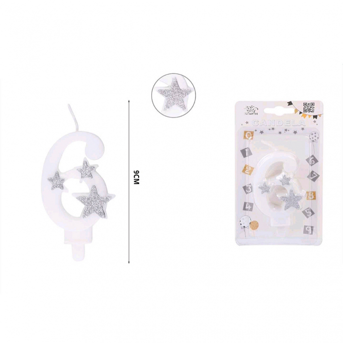 Lumanare aniversara pentru tort 9 cm XXJ-EA0 [2]