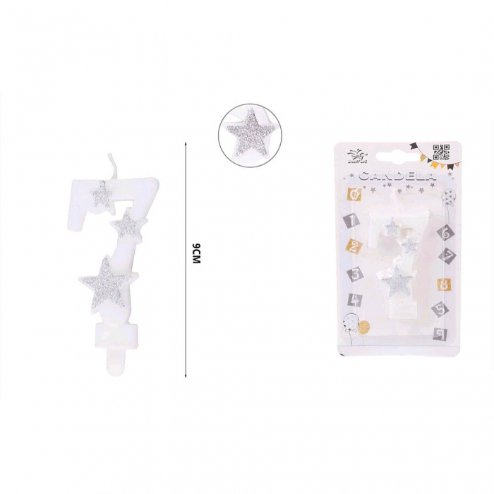 Lumanare aniversara pentru tort 9 cm XXJ-EA0 [2]
