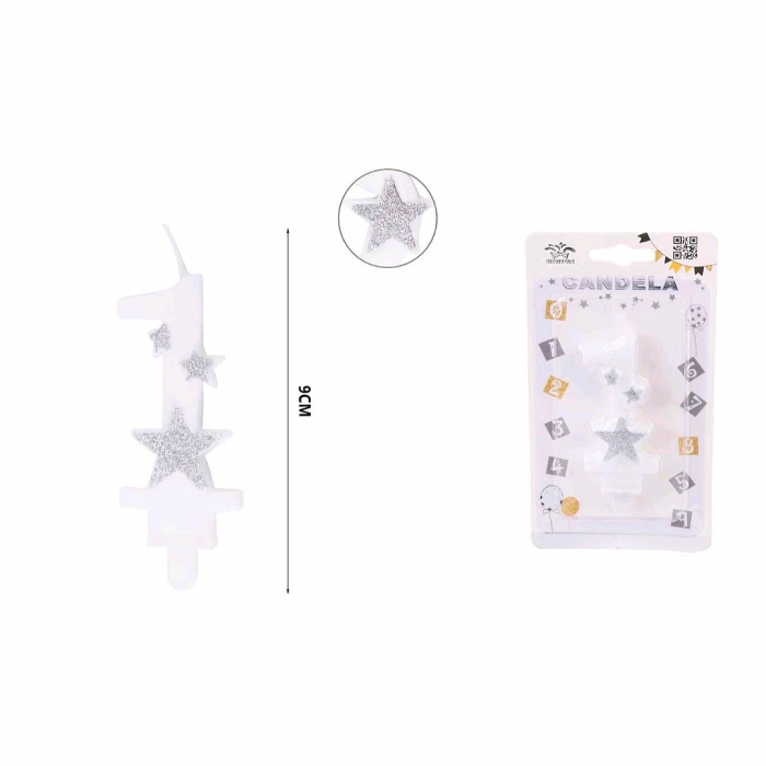 Lumanare aniversara pentru tort 9 cm XXJ-EA0 [2]
