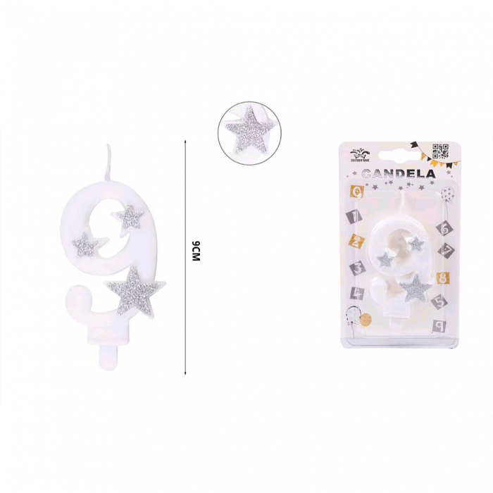 Lumanare aniversara pentru tort 9 cm XXJ-EA0 [2]