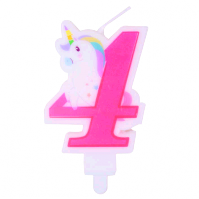 Lumanare aniversara pentru tort cu Unicorn 11 cm XXJ-EC0 [2]