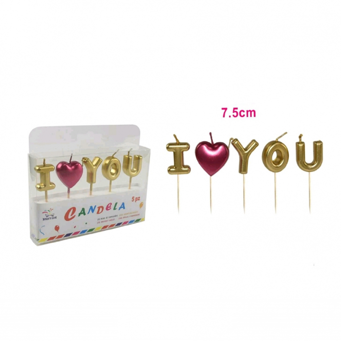 Set 5 lumanari " I Love You "LZ2551 [2]