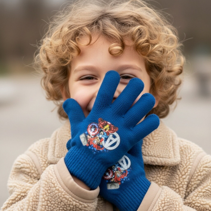 Manusi tricotate „ Avengers ” HQ4303bleumarin [2]