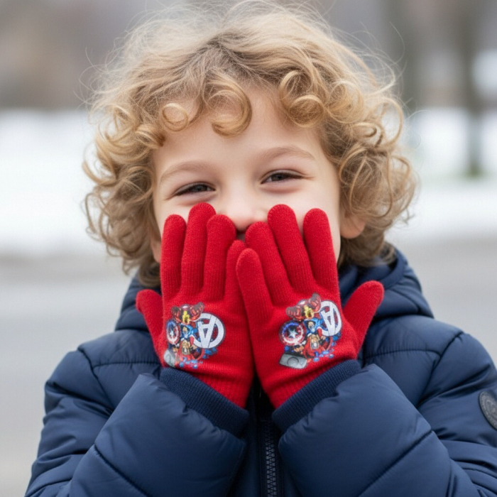 Manusi tricotate „ Avengers ” HQ4303visiniu [2]