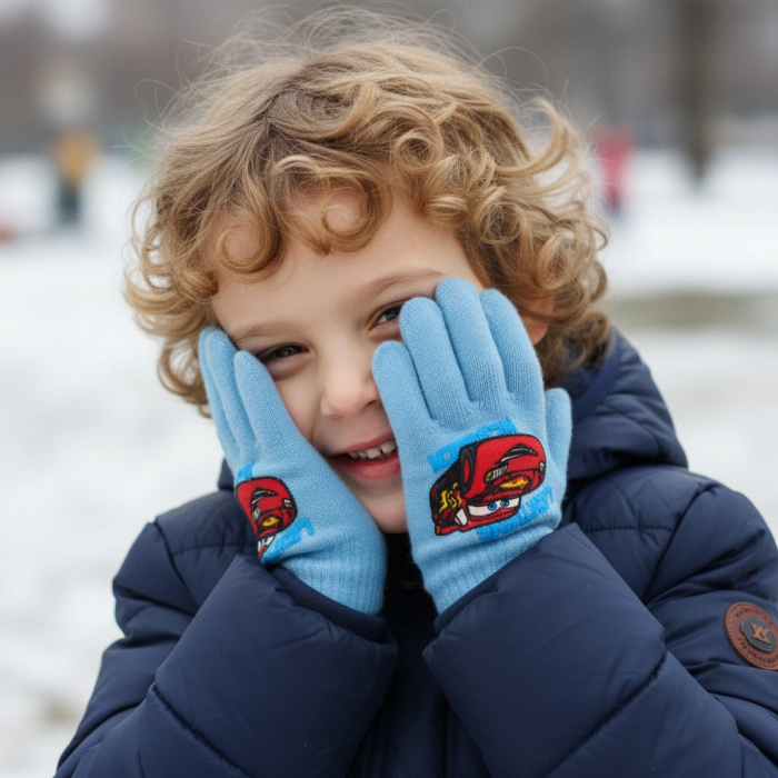 Manusi tricotate „ Cars ” NH4098albastru [1]