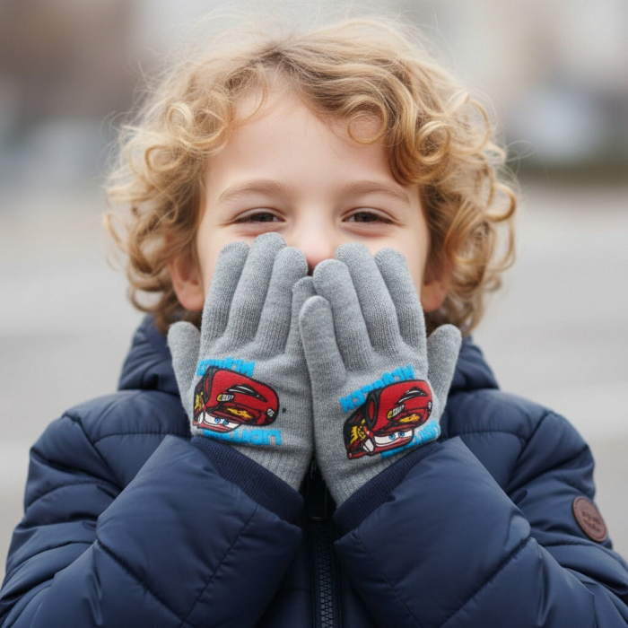 Manusi tricotate „ Cars ” NH4098gri [2]