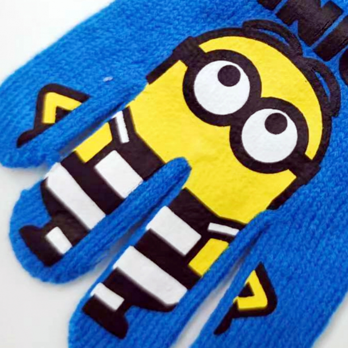Manusi tricotate „ Minions ” HQ4307albastru [2]