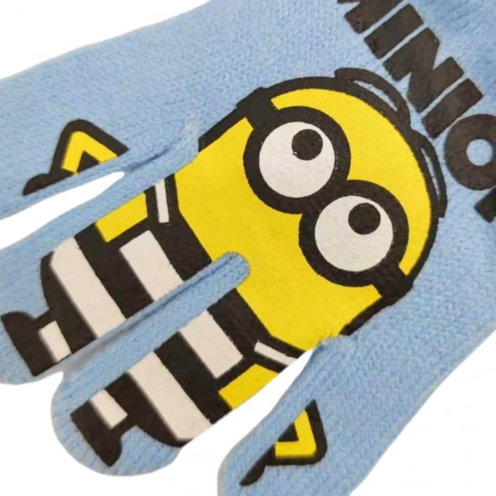 Manusi tricotate „ Minions ” HQ4307albastru deschis [2]
