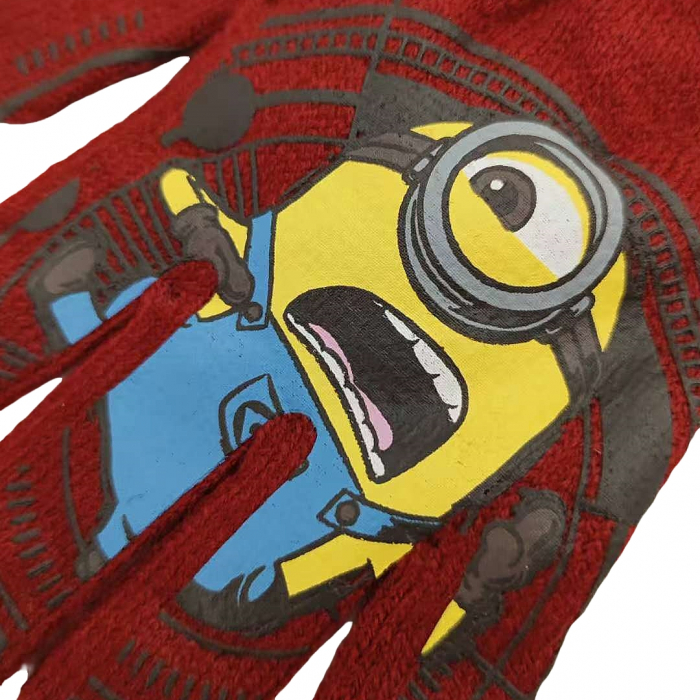 Manusi tricotate „ Minions ” HQ4307visiniu [2]